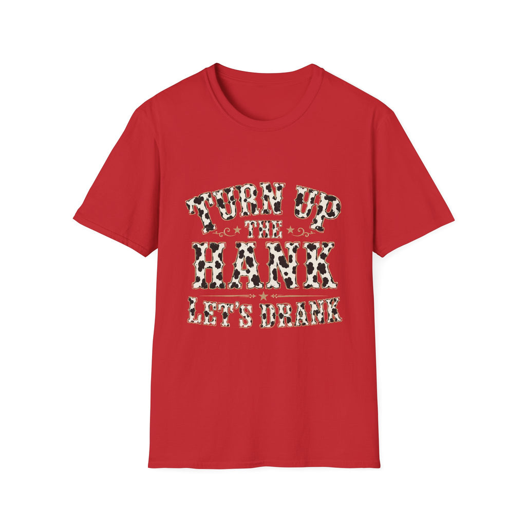 Turn Up the Hank T-Shirt — Leopard Western Graphic Tee