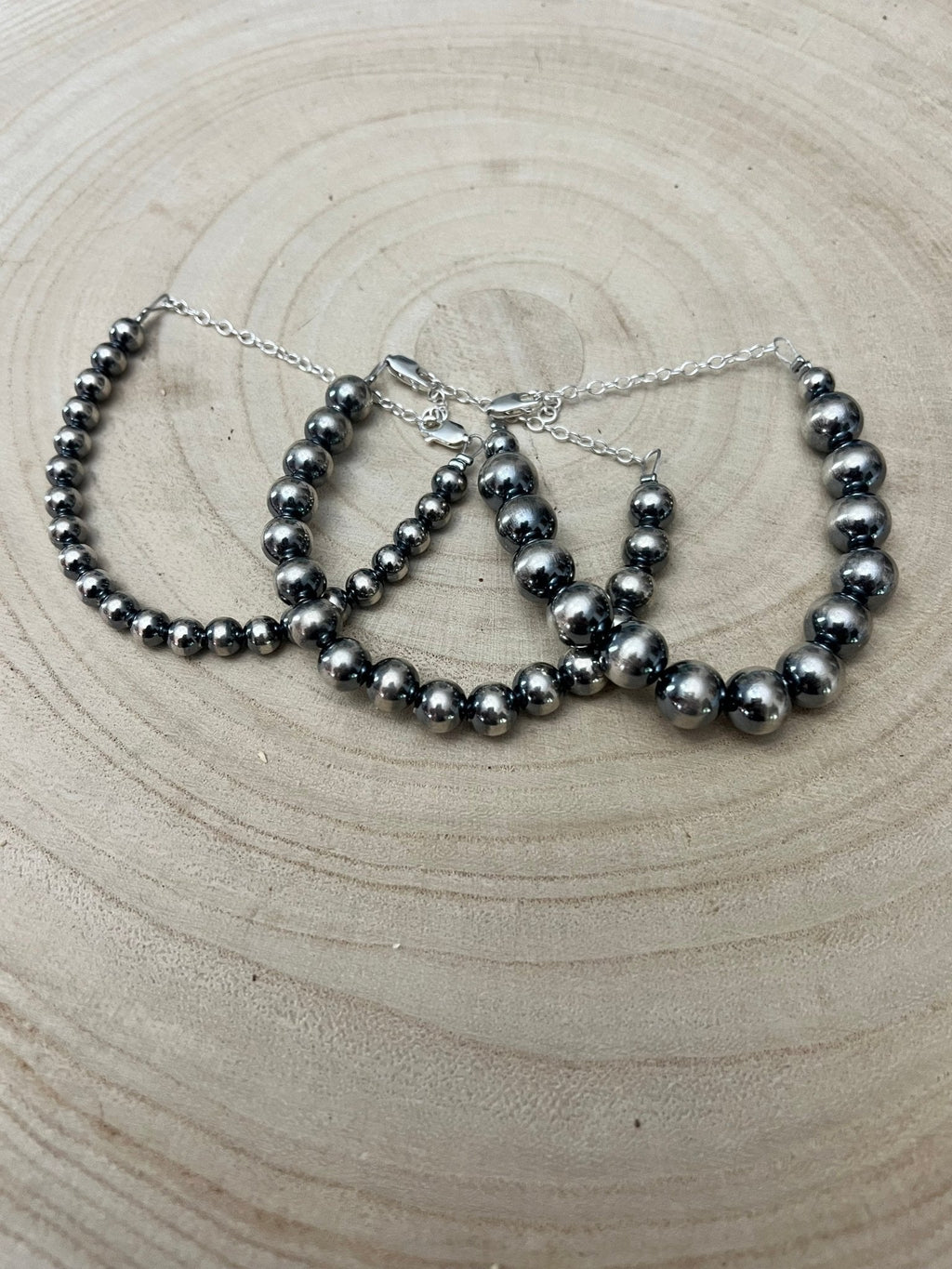 10mm Sterling Pearl Bracelet — 6 inch - Rooted & Reckless Co.