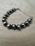 10mm Sterling Pearl Bracelet — 6 inch - Rooted & Reckless Co.