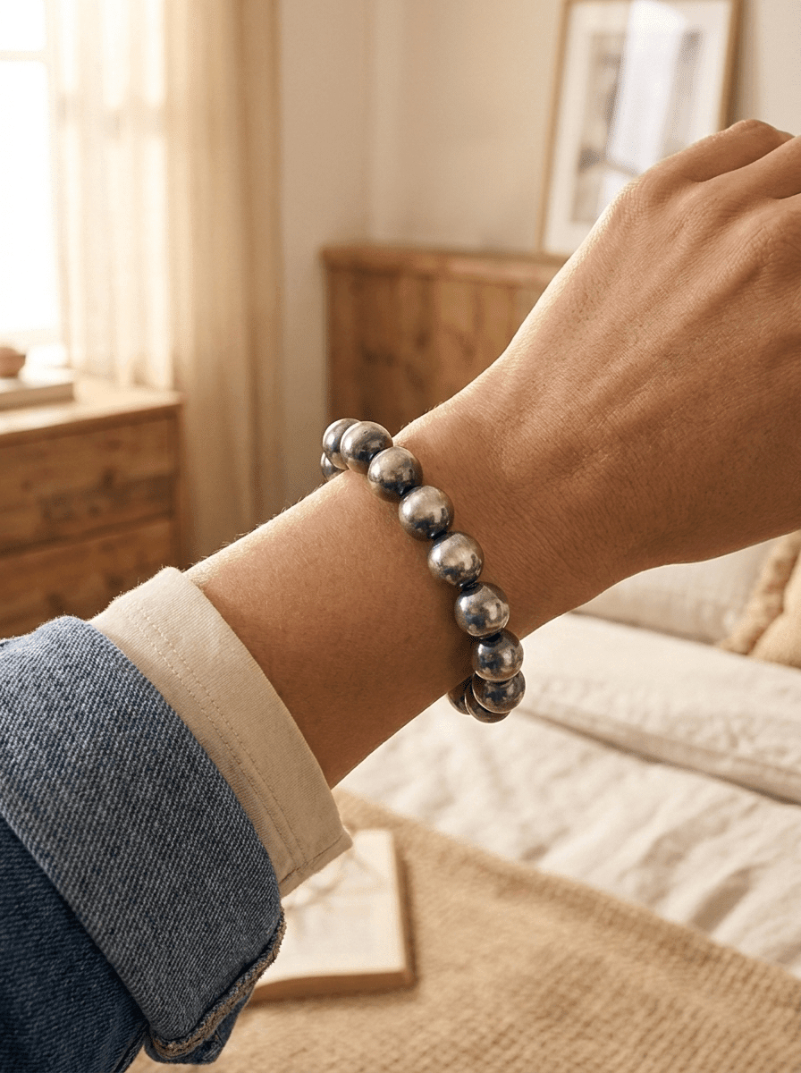 10mm Sterling Pearl Bracelet — 6 inch - Rooted & Reckless Co.
