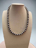 10mm Sterling Pearl Necklace — 18 inch - Rooted & Reckless Co.