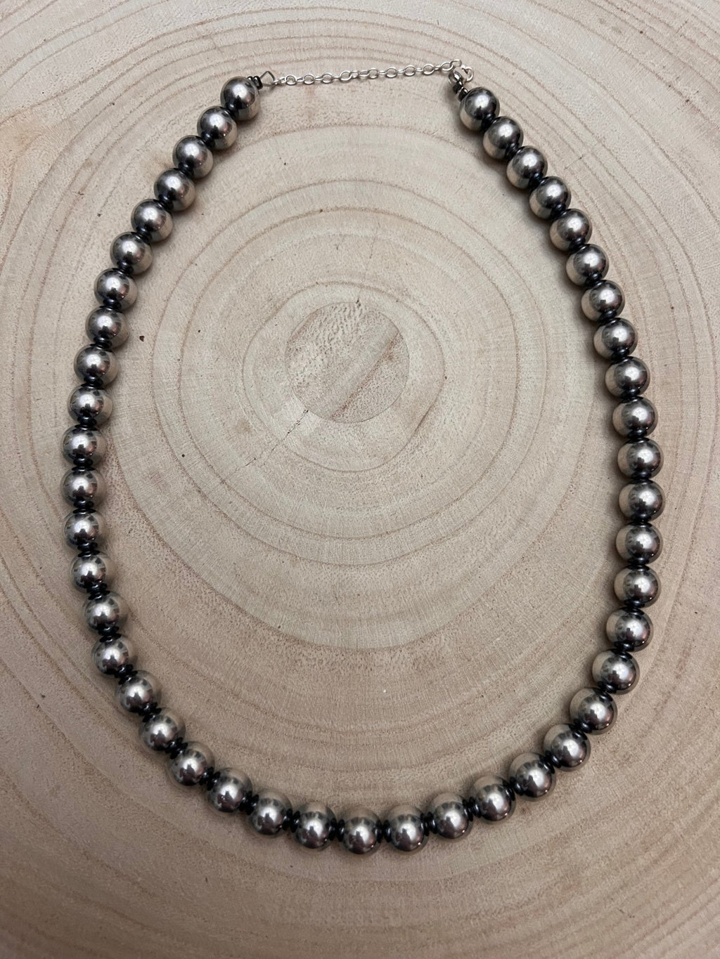 10mm Sterling Pearl Necklace — 18 inch - Rooted & Reckless Co.