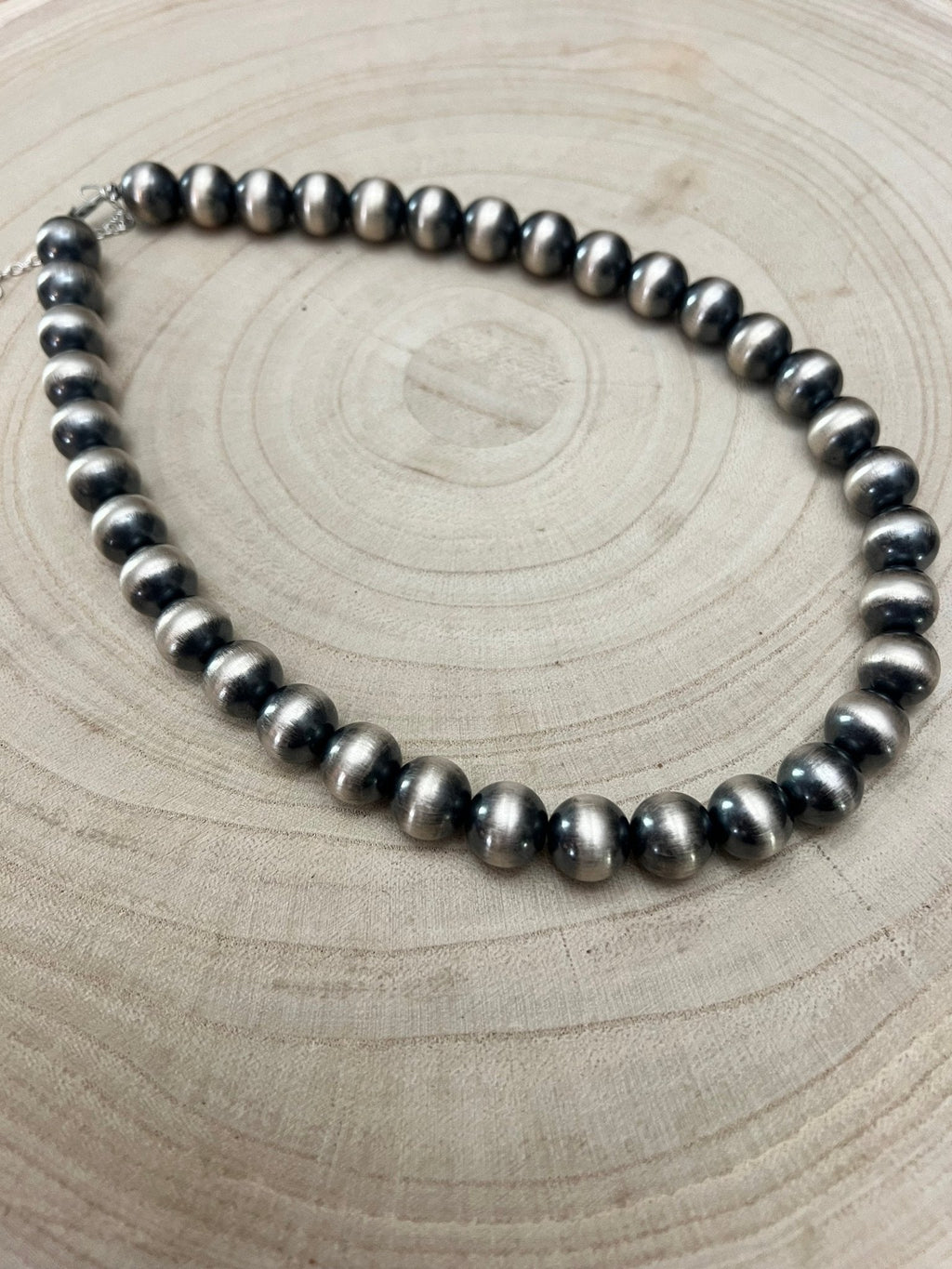 12mm Sterling Pearl Necklace — 18 inch - Rooted & Reckless Co.