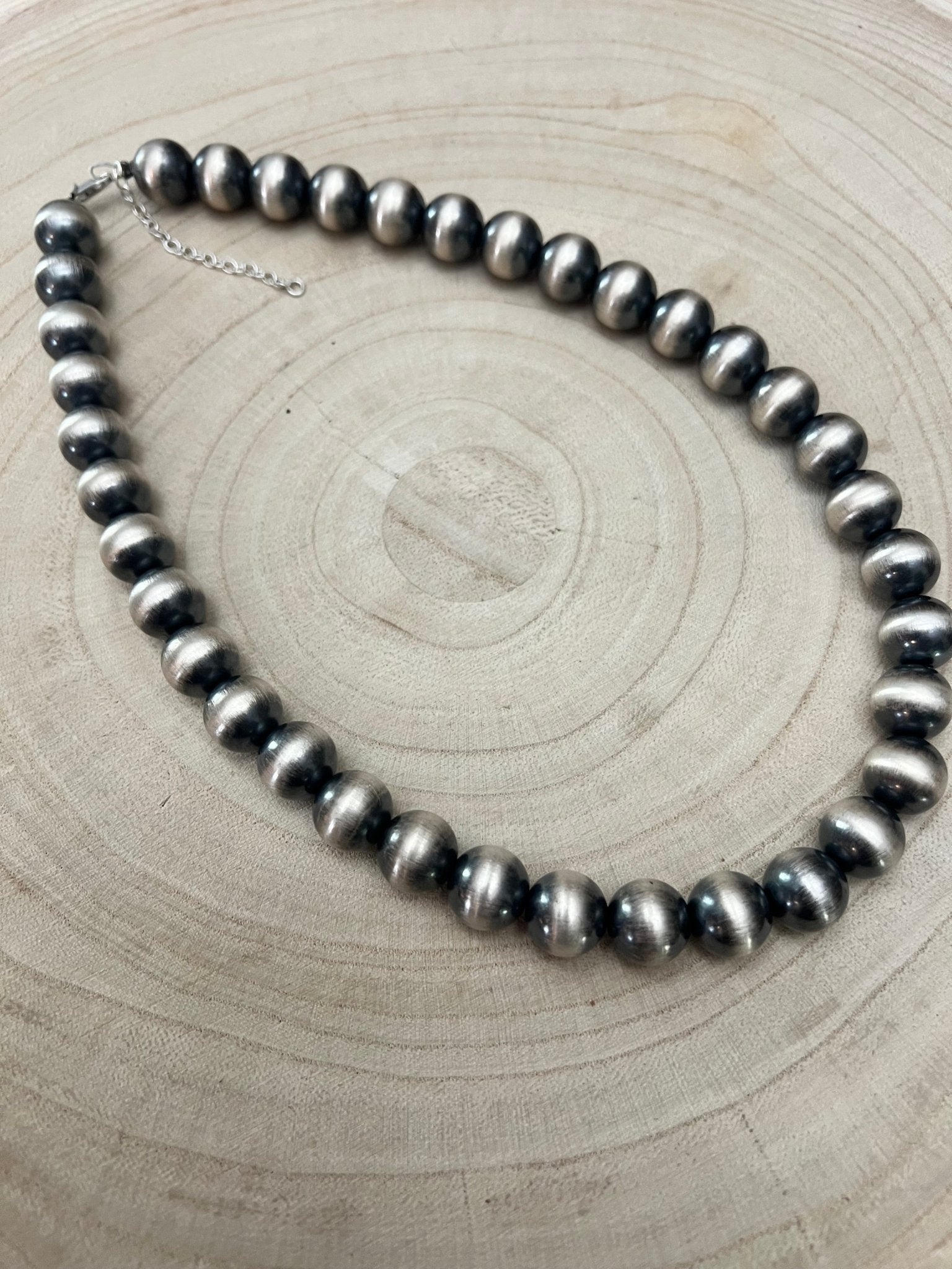 12mm Sterling Pearl Necklace — 18 inch - Rooted & Reckless Co.