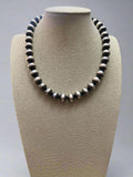 12mm Sterling Pearl Necklace — 18 inch - Rooted & Reckless Co.