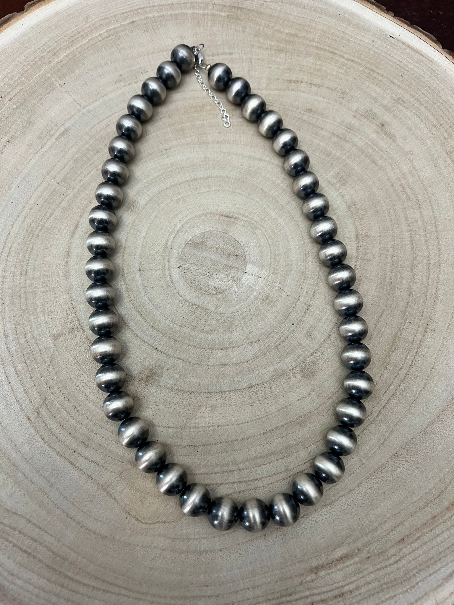 12mm Sterling Pearl Necklace — 20 inch - Rooted & Reckless Co.