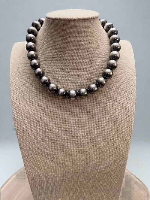 14mm Sterling Pearl Necklace — 16 inch - Rooted & Reckless Co.