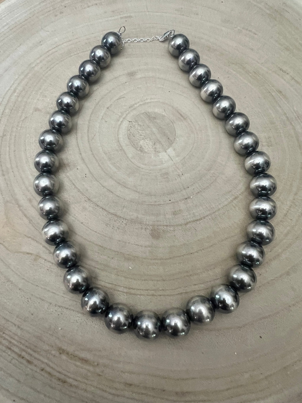 14mm Sterling Pearl Necklace — 18 inch - Rooted & Reckless Co.