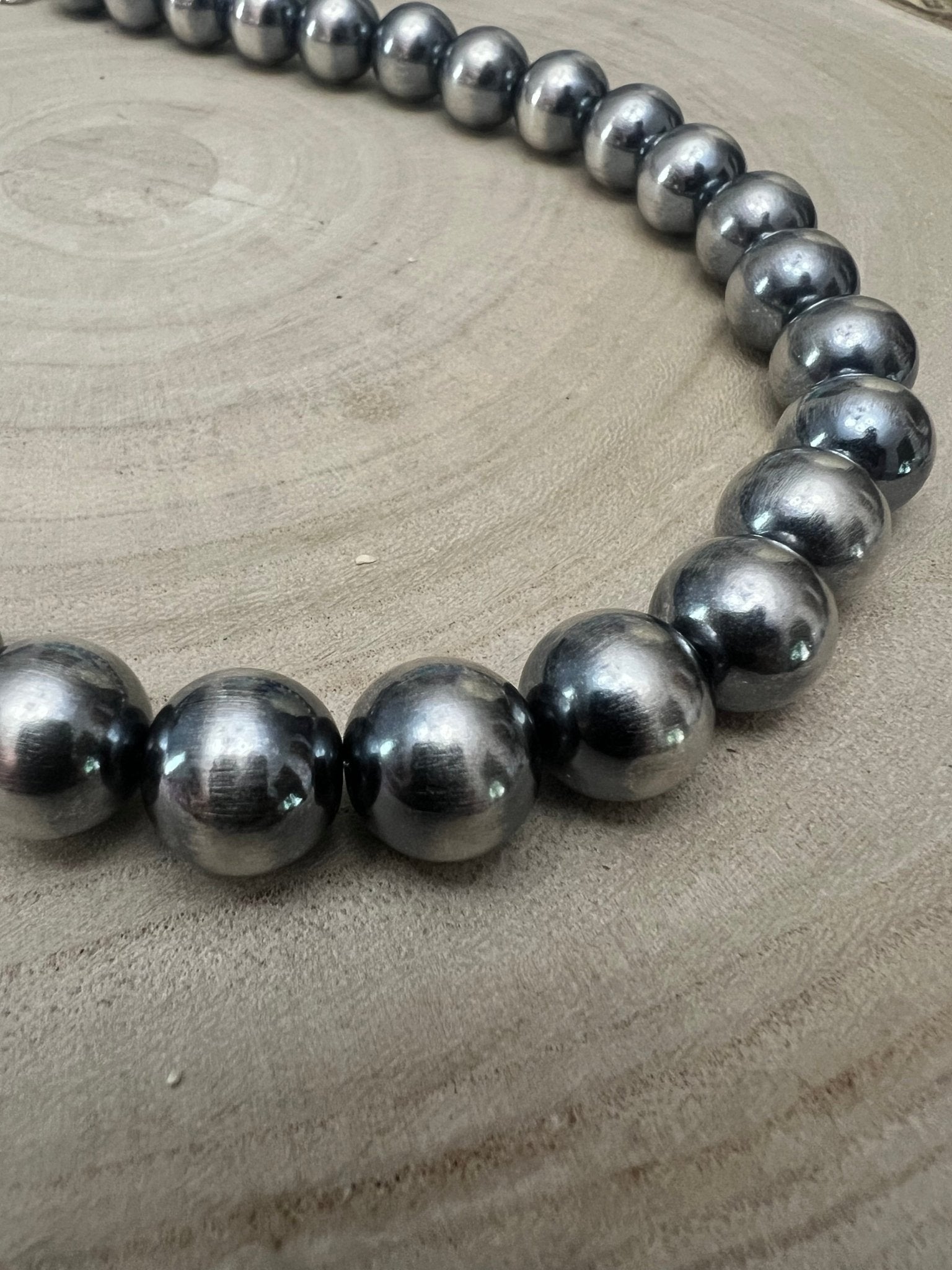 14mm Sterling Pearl Necklace — 18 inch - Rooted & Reckless Co.