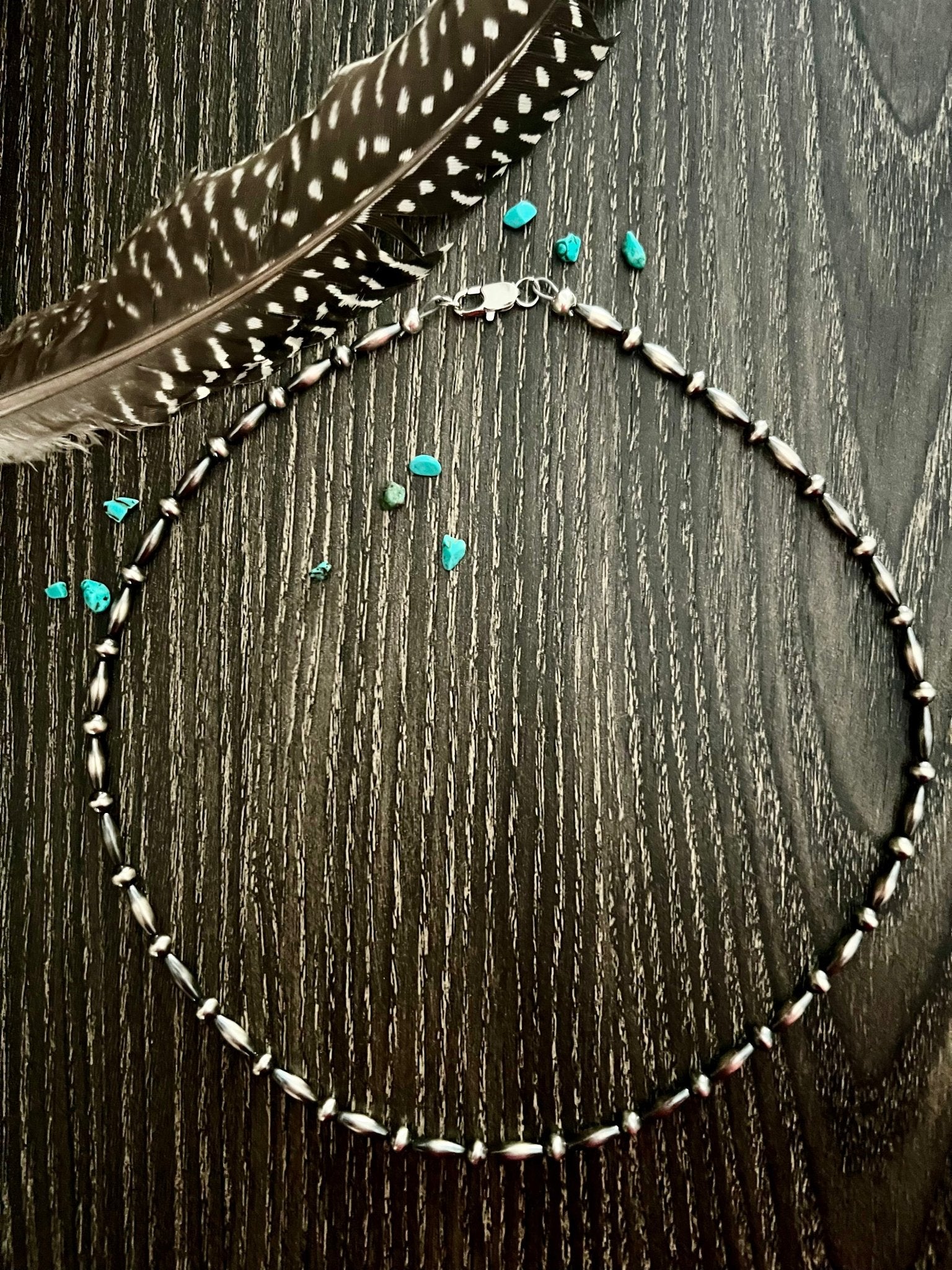 17.5” Sterling Torpedo Pearl Necklace - Rooted & Reckless Co.