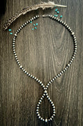 20” Sterling Pearl Loop Necklace - Rooted & Reckless Co.
