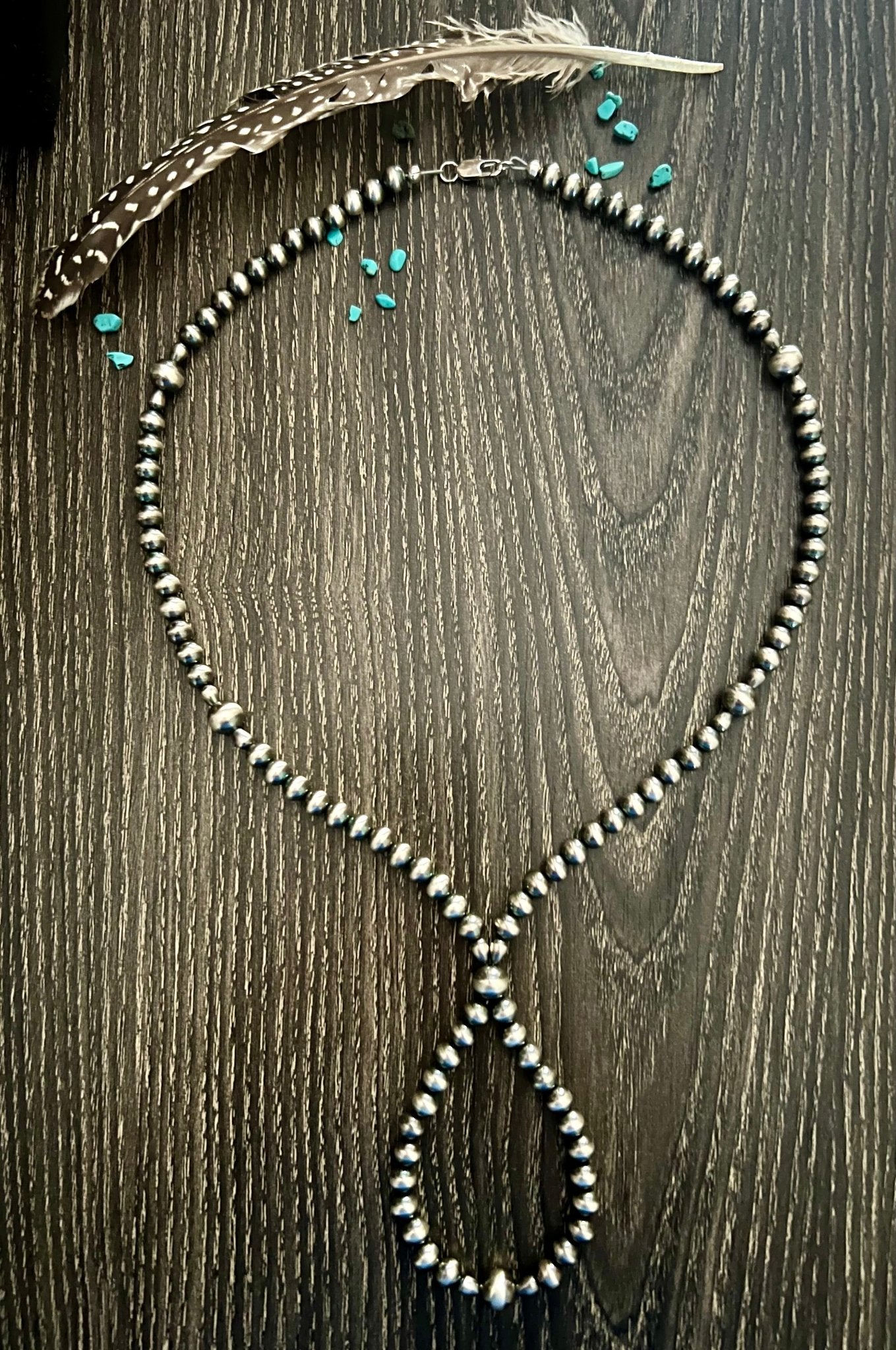 20” Sterling Pearl Loop Necklace - Rooted & Reckless Co.