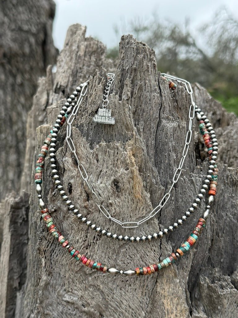 3-pc Sterling Silver Canyon Clay Necklace Stack - Rooted & Reckless Co.