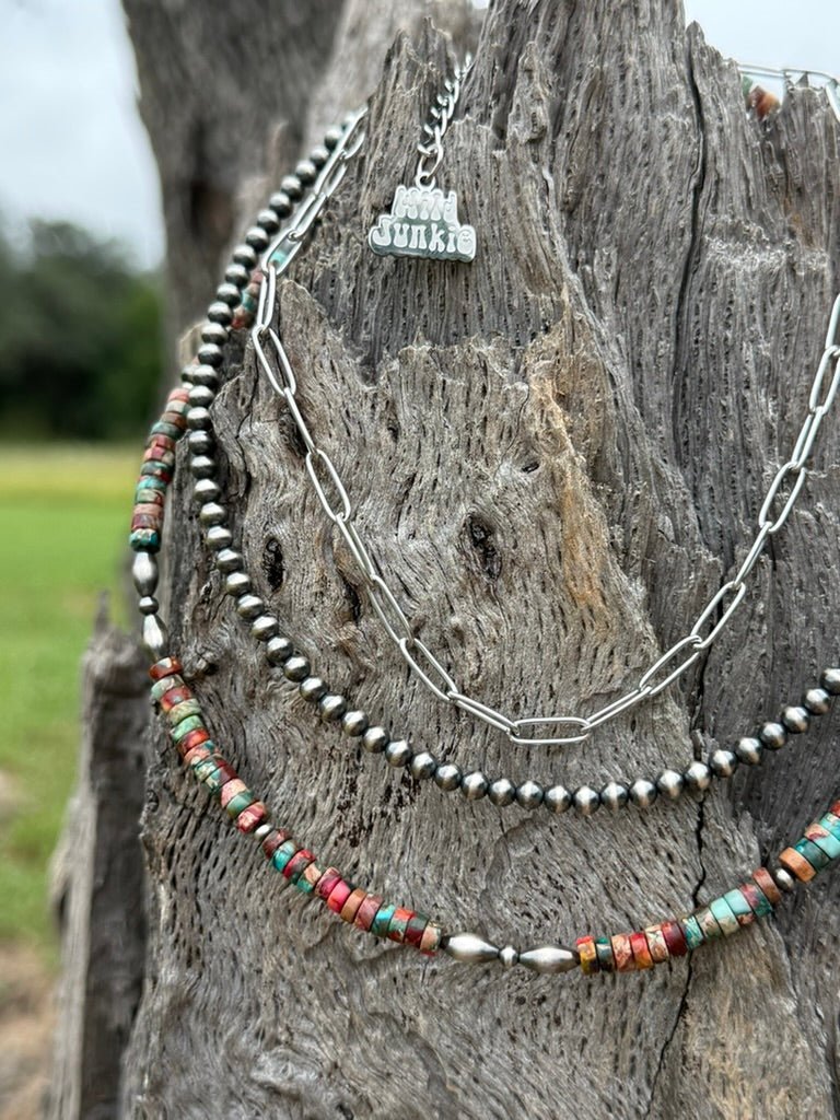 3-pc Sterling Silver Canyon Clay Necklace Stack - Rooted & Reckless Co.