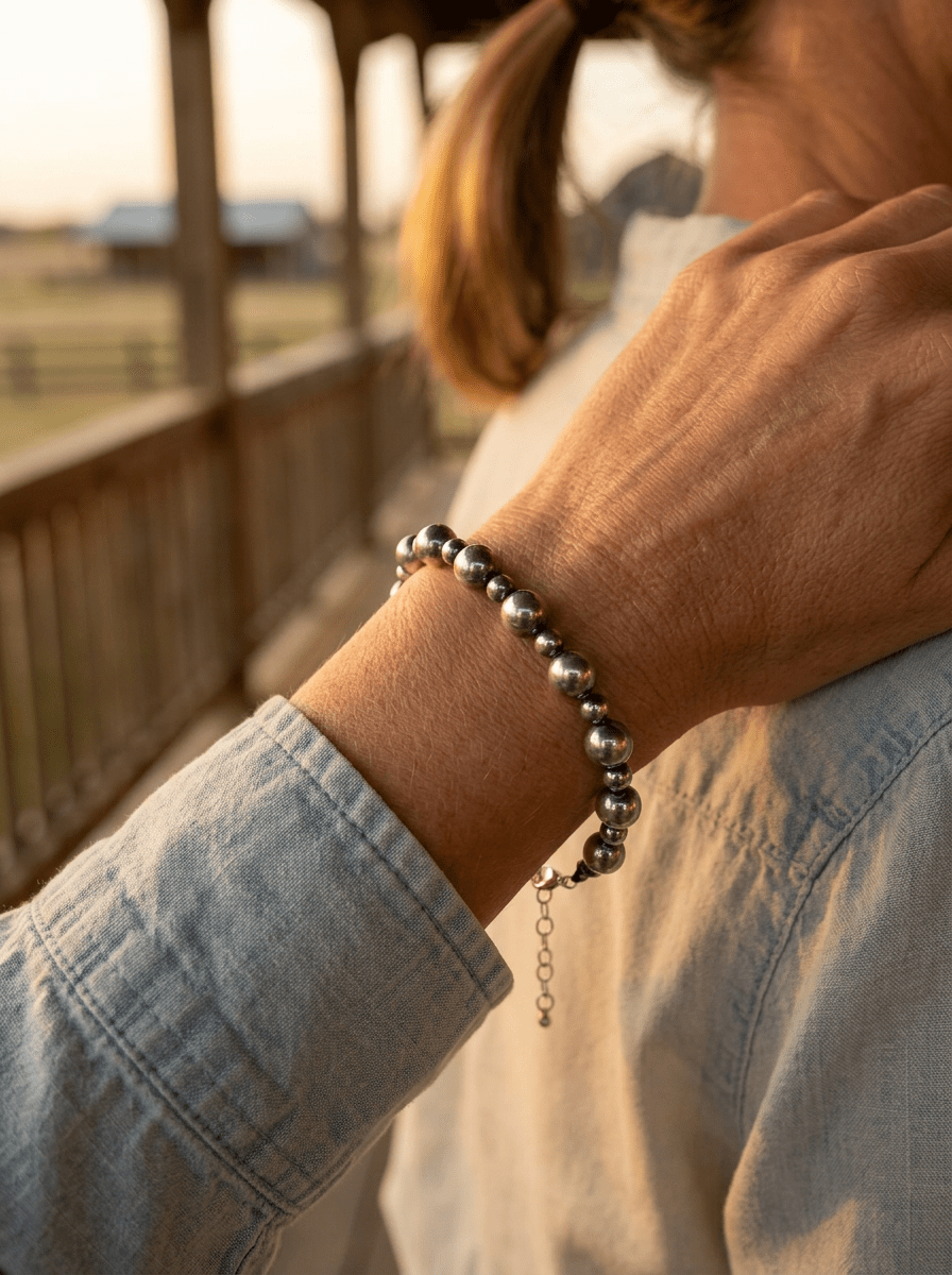 3mm & 6mm Sterling Pearl Bracelet — 6 inch (with 3 inch extender) - Rooted & Reckless Co.