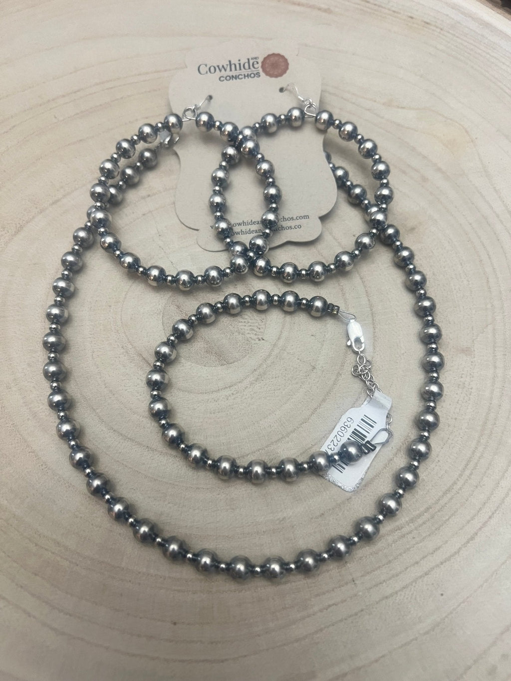3mm & 6mm Sterling Pearl Bracelet — 6 inch (with 3 inch extender) - Rooted & Reckless Co.