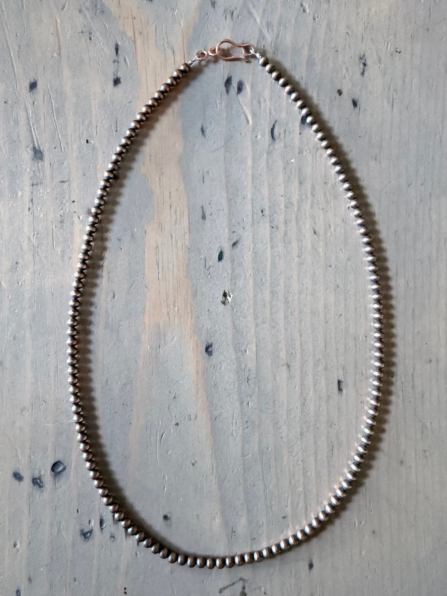 3mm Copper Pearl Necklace - Rooted & Reckless Co.