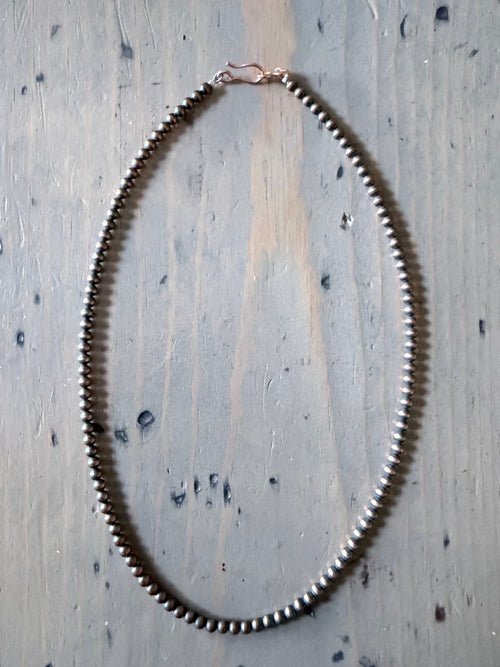 3mm Copper Pearl Necklace - Rooted & Reckless Co.