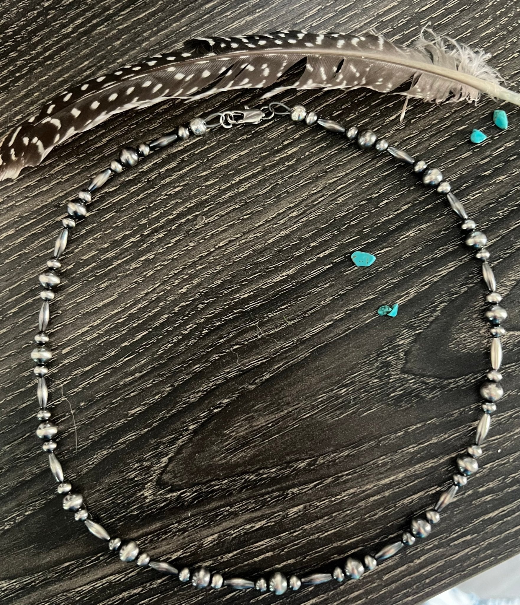 4 and 6 mm sterling pearl necklace, round and torpedo - Rooted & Reckless Co.