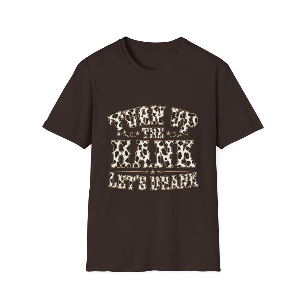 Turn Up the Hank T-Shirt — Leopard Western Graphic Tee