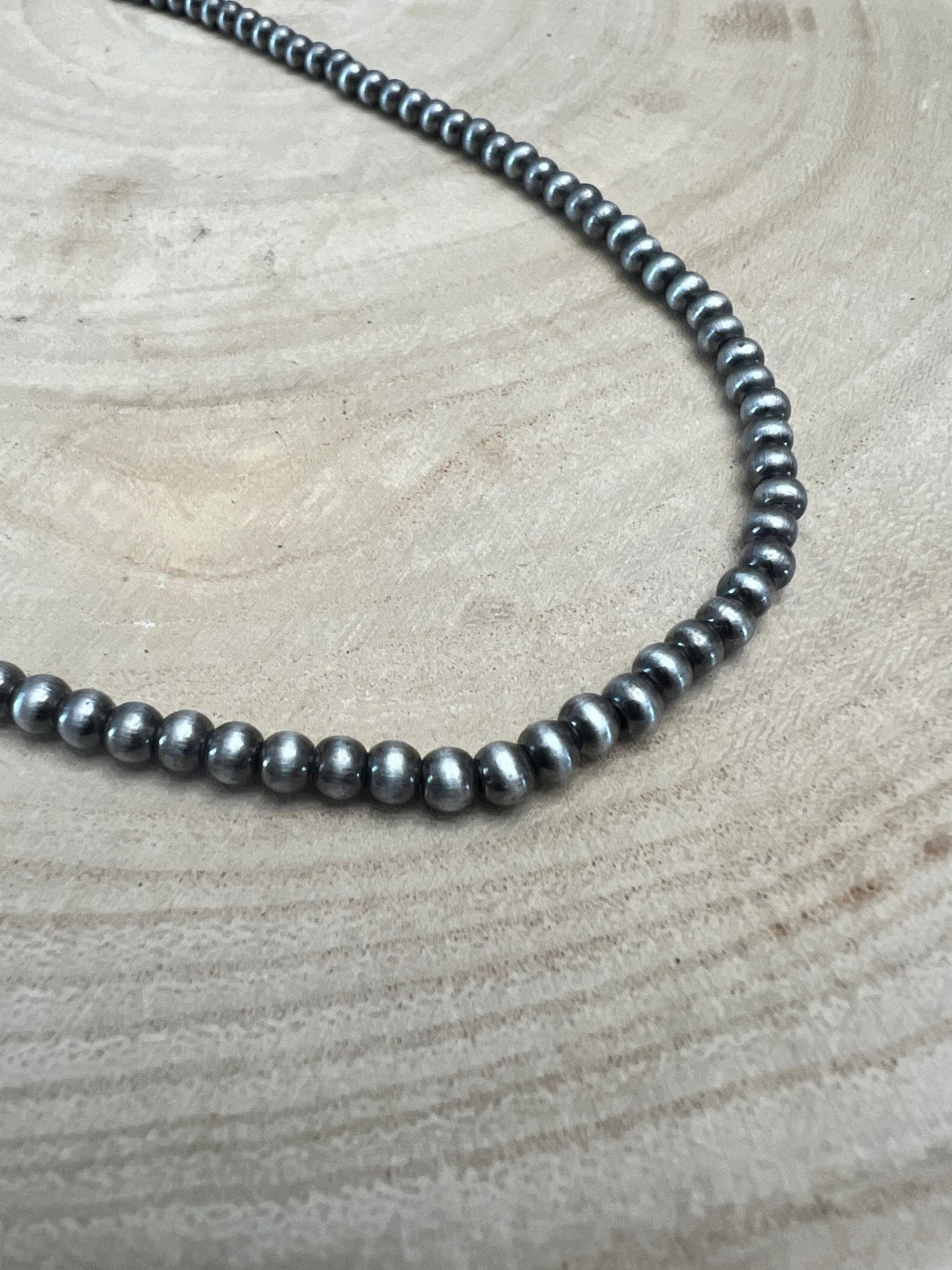 4mm Faux Pearl Western Necklace — 16 Inch with Extender - Rooted & Reckless Co.