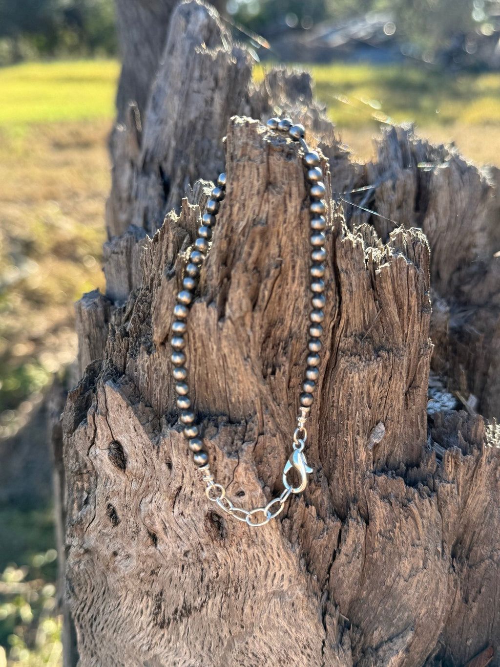 4mm Silver Beads Bracelet - Rooted & Reckless Co.