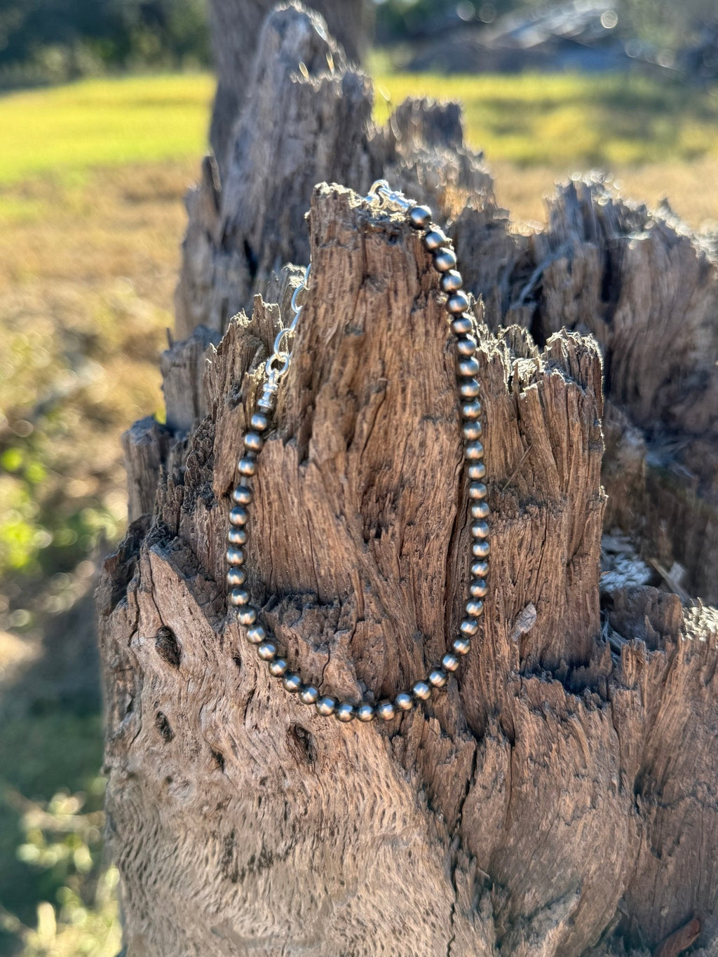 4mm Silver Beads Bracelet - Rooted & Reckless Co.