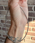 4mm Sterling Pearl Choker 14” - Rooted & Reckless Co.