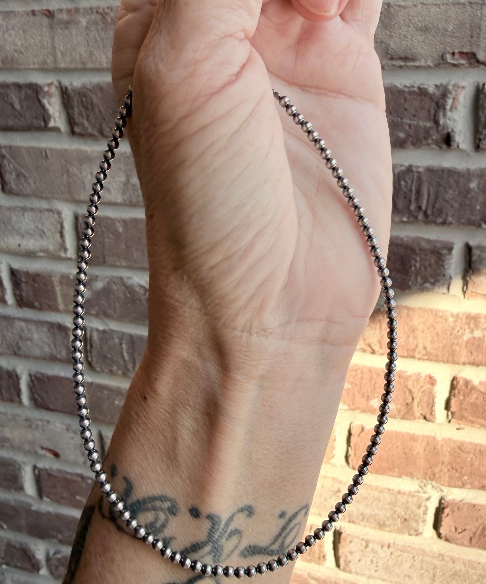 4mm Sterling Pearl Choker 14” - Rooted & Reckless Co.