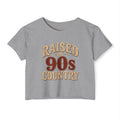 Raised on 90s Country Crop Top — Women's Festival Graphic Tee