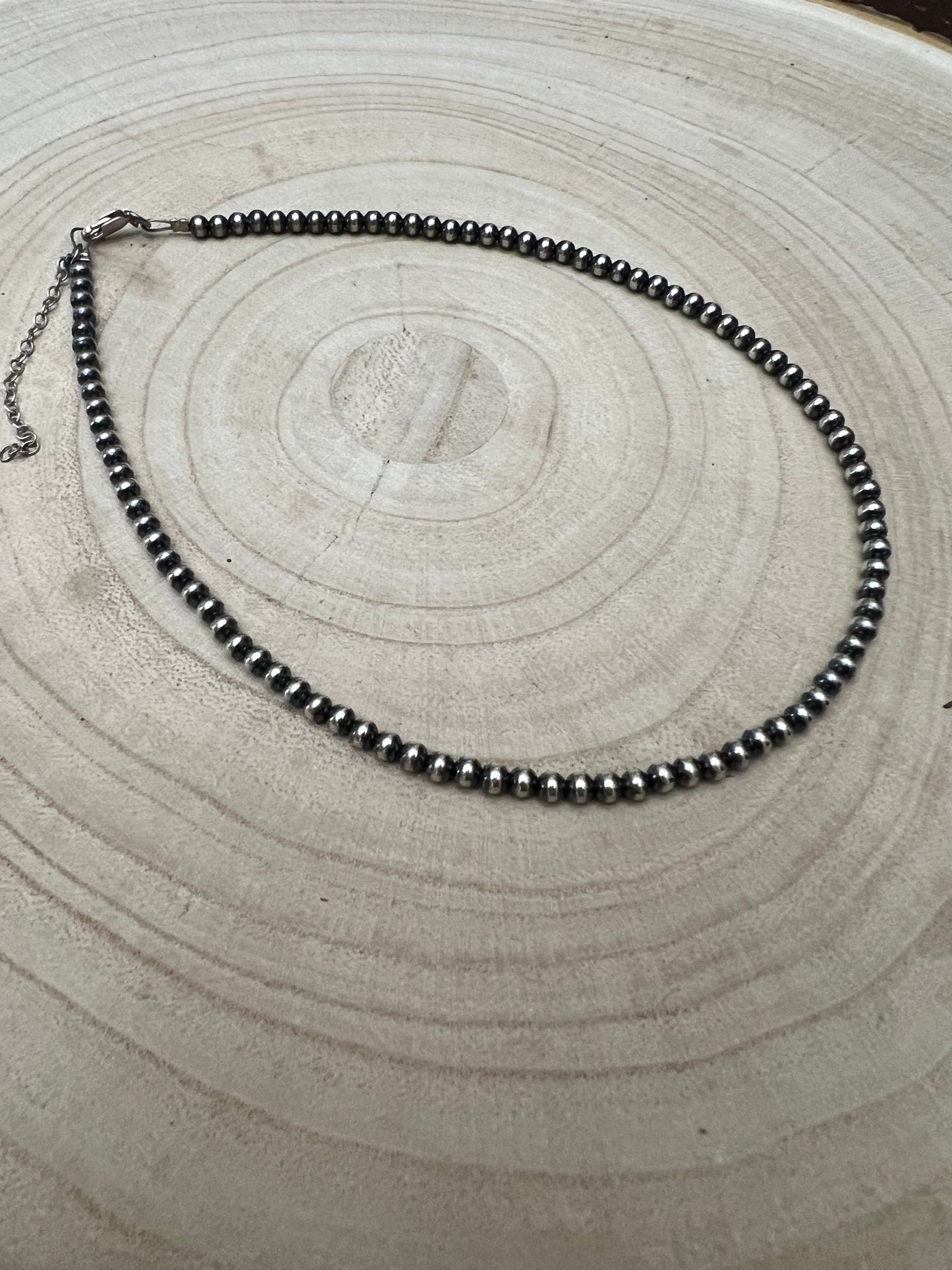 5mm Sterling Pearl Choker — 14 inch - Rooted & Reckless Co.
