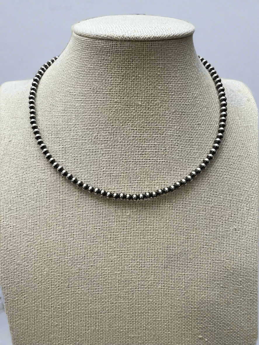 5mm Sterling Pearl Choker — 14 inch - Rooted & Reckless Co.