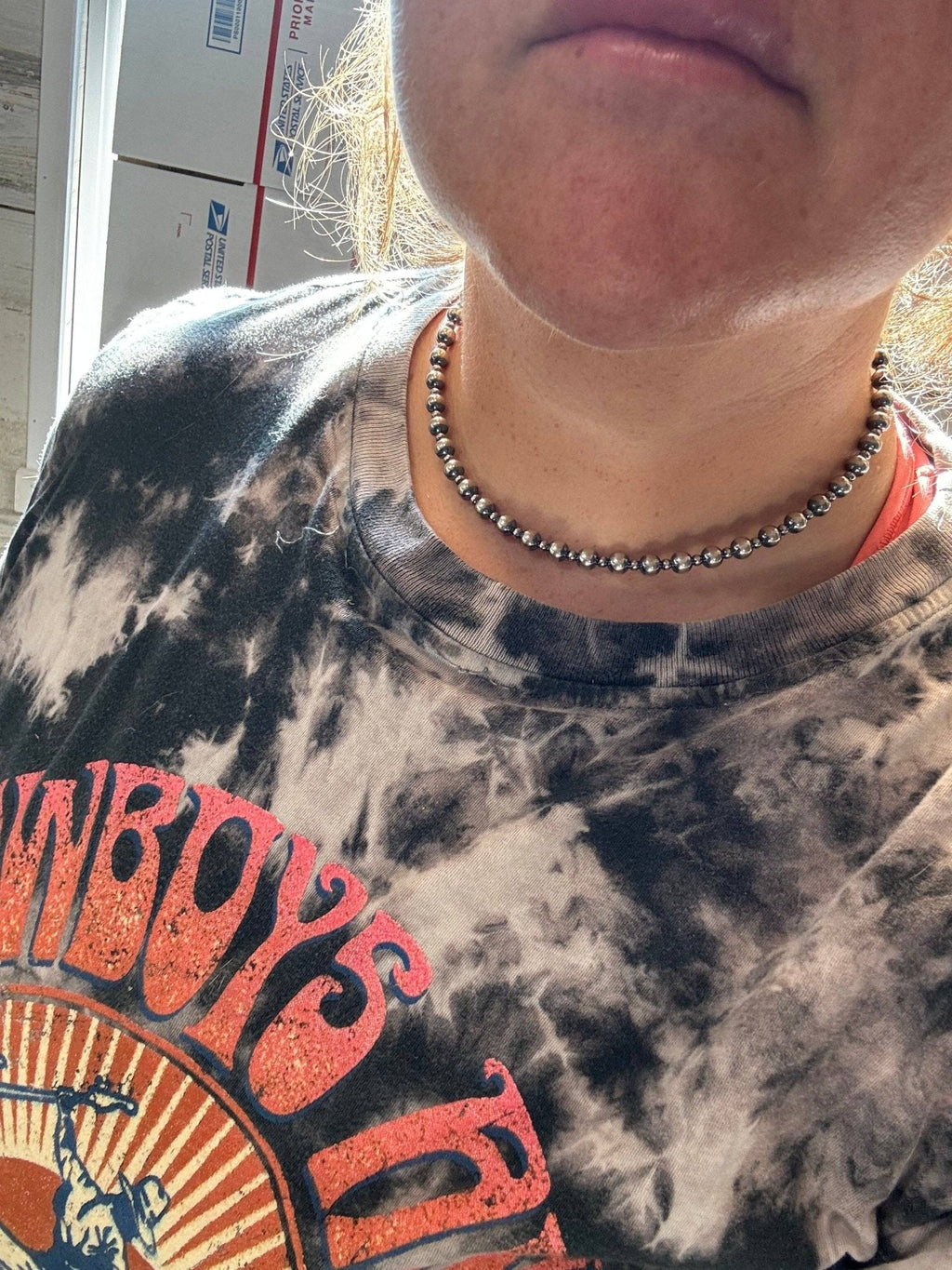 6mm & 3mm Sterling Pearl Choker — 14 inch - Rooted & Reckless Co.