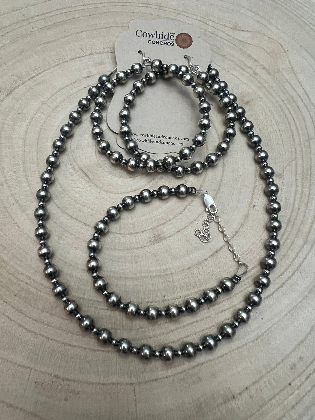 6mm & 3mm Sterling Pearl Choker — 14 inch - Rooted & Reckless Co.