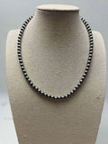 6mm Sterling Pearl Necklace — 16 inch - Rooted & Reckless Co.