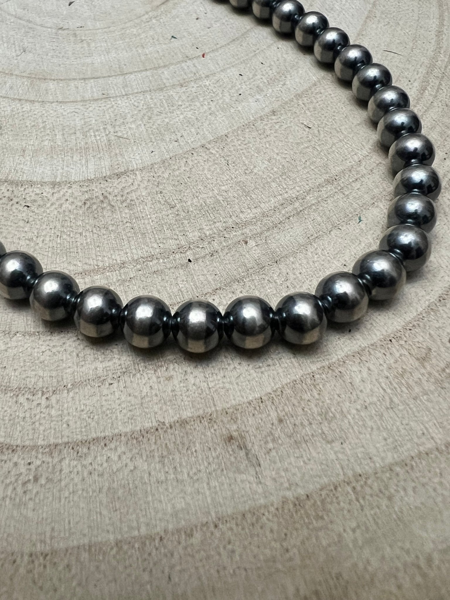 6mm Sterling Pearl Necklace — 16 inch - Rooted & Reckless Co.