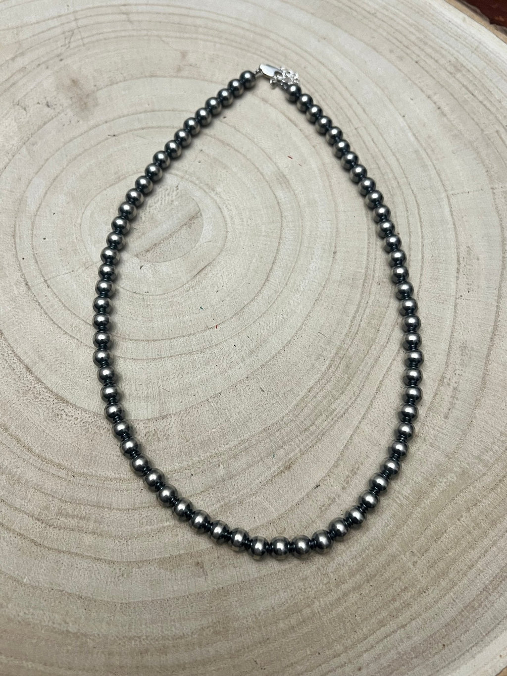 6mm Sterling Pearl Necklace — 16 inch - Rooted & Reckless Co.