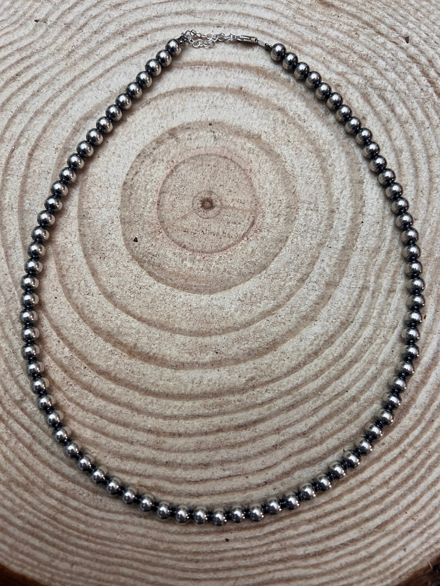 6mm Sterling Pearl Necklace — 18 inch - Rooted & Reckless Co.