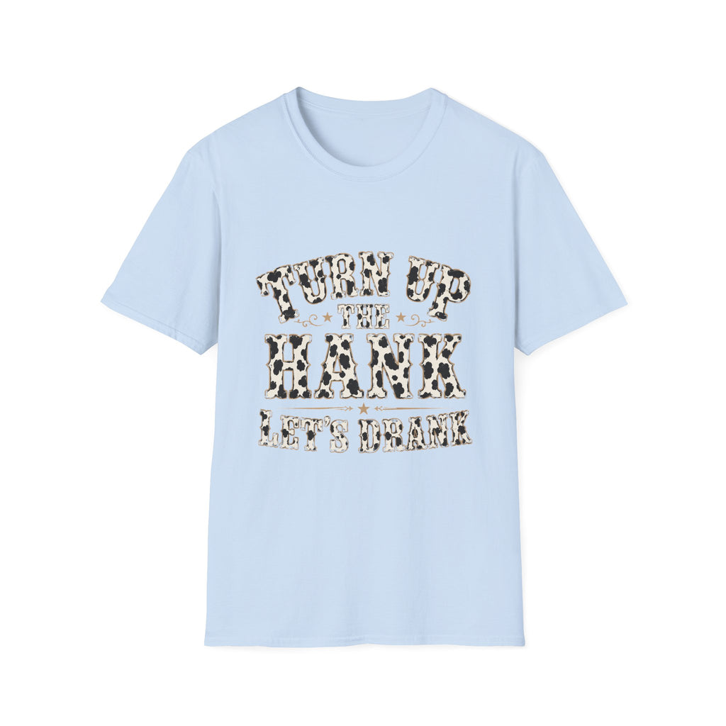 Turn Up the Hank T-Shirt — Leopard Western Graphic Tee
