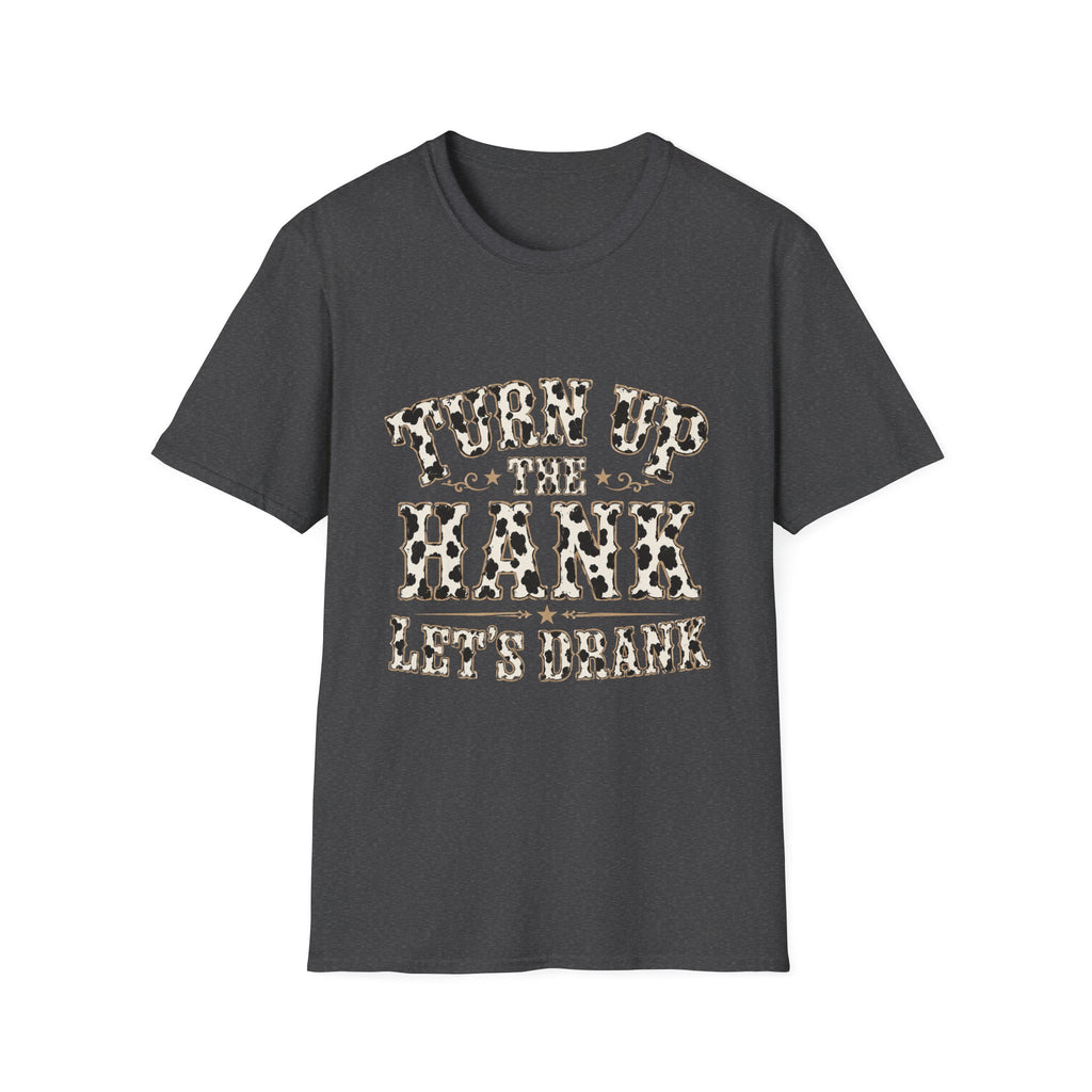 Turn Up the Hank T-Shirt — Leopard Western Graphic Tee
