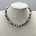 8mm Fashion Pearl Choker Necklace & Earring Set — Western Adjustable Set - Rooted & Reckless Co.