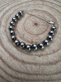 8mm Sterling Pearl Bracelet — 6.5 inch - Rooted & Reckless Co.