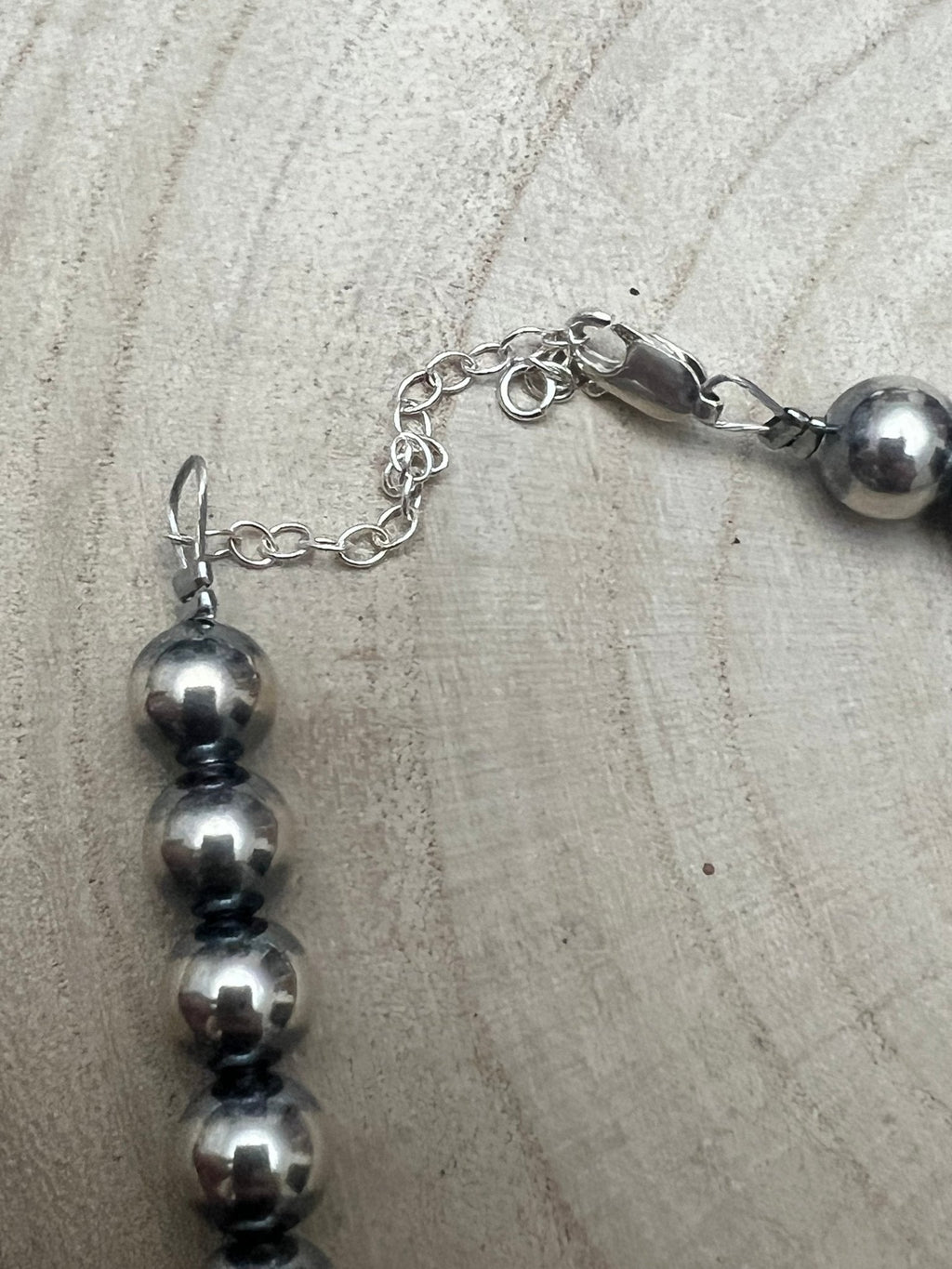 8mm Sterling Pearl Necklace — 14 inch - Rooted & Reckless Co.