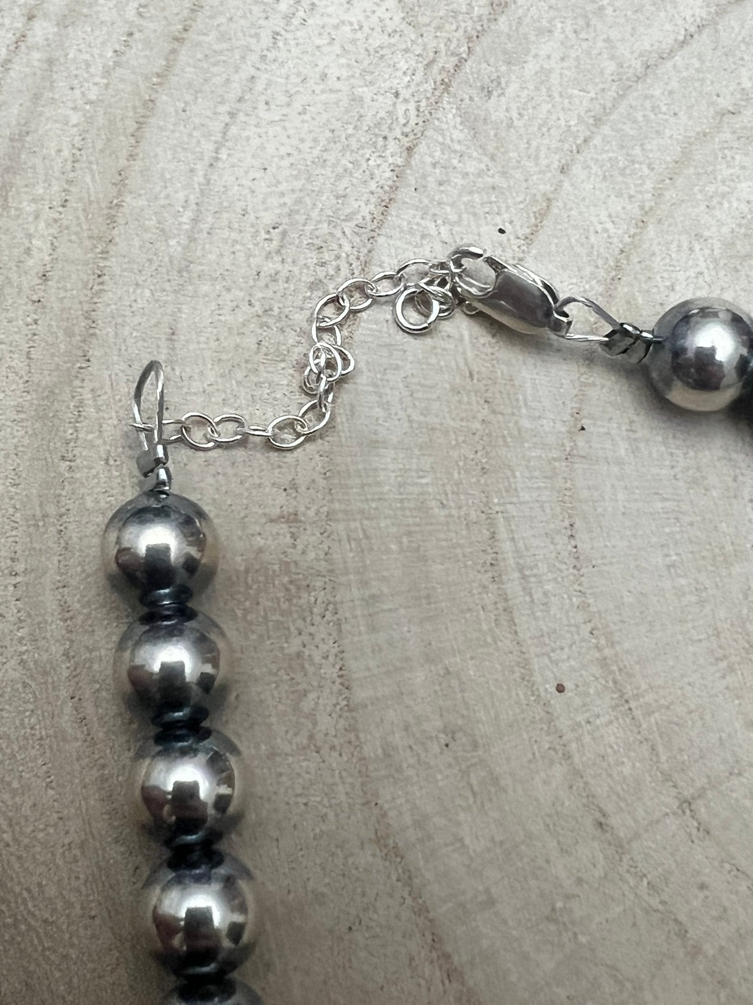 8mm Sterling Pearl Necklace — 14 inch - Rooted & Reckless Co.