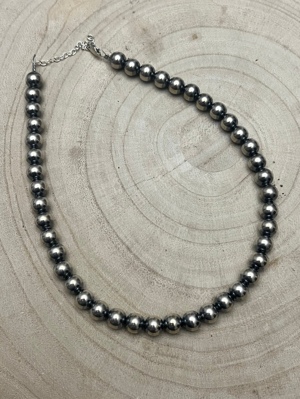 8mm Sterling Pearl Necklace — 14 inch - Rooted & Reckless Co.