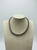 8mm Sterling Pearl Necklace — 14 inch - Rooted & Reckless Co.