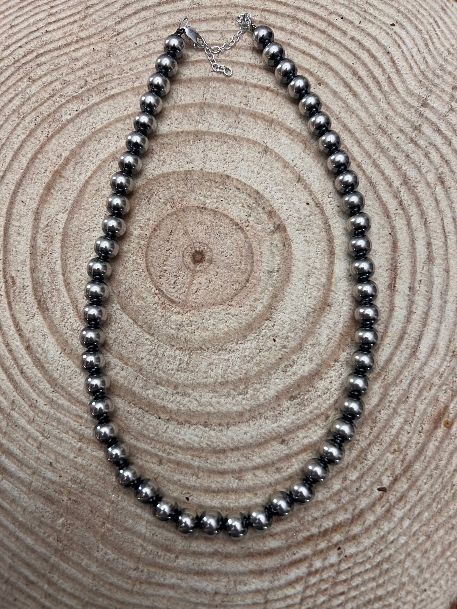 8mm Sterling Pearl Necklace — 16 inch - Rooted & Reckless Co.
