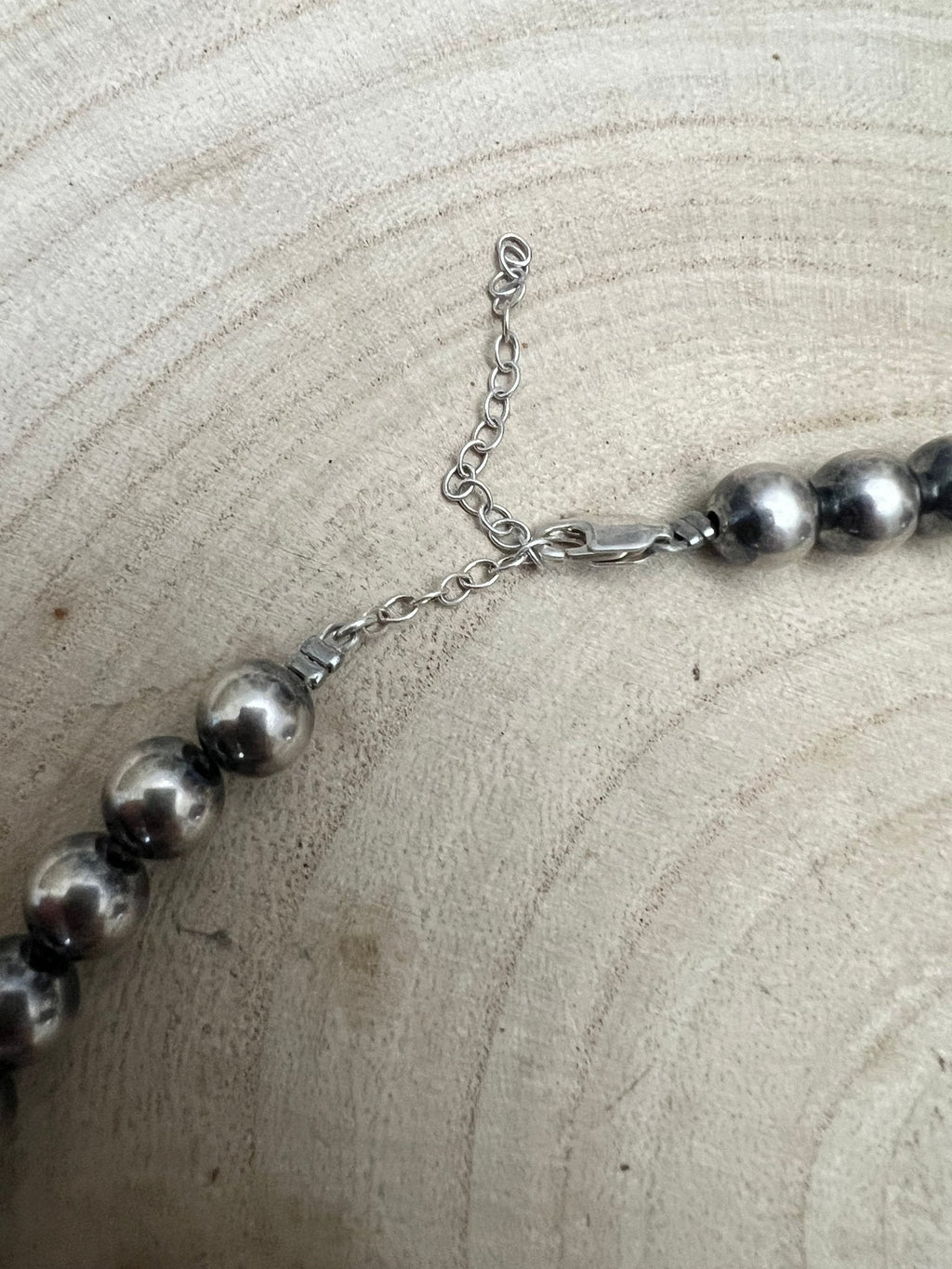 8mm Sterling Pearl, Saucer & Pink Conch Necklace — 19 inch - Rooted & Reckless Co.