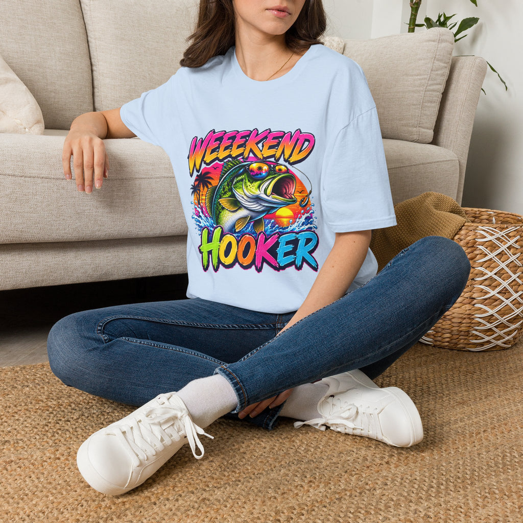 Weekend Hooker T-Shirt — Retro Fishing Bass Graphic Tee