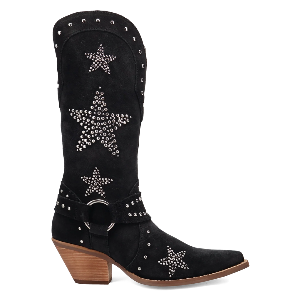 Dingo Lucky Stars - Women's Suede Cowgirl Boots